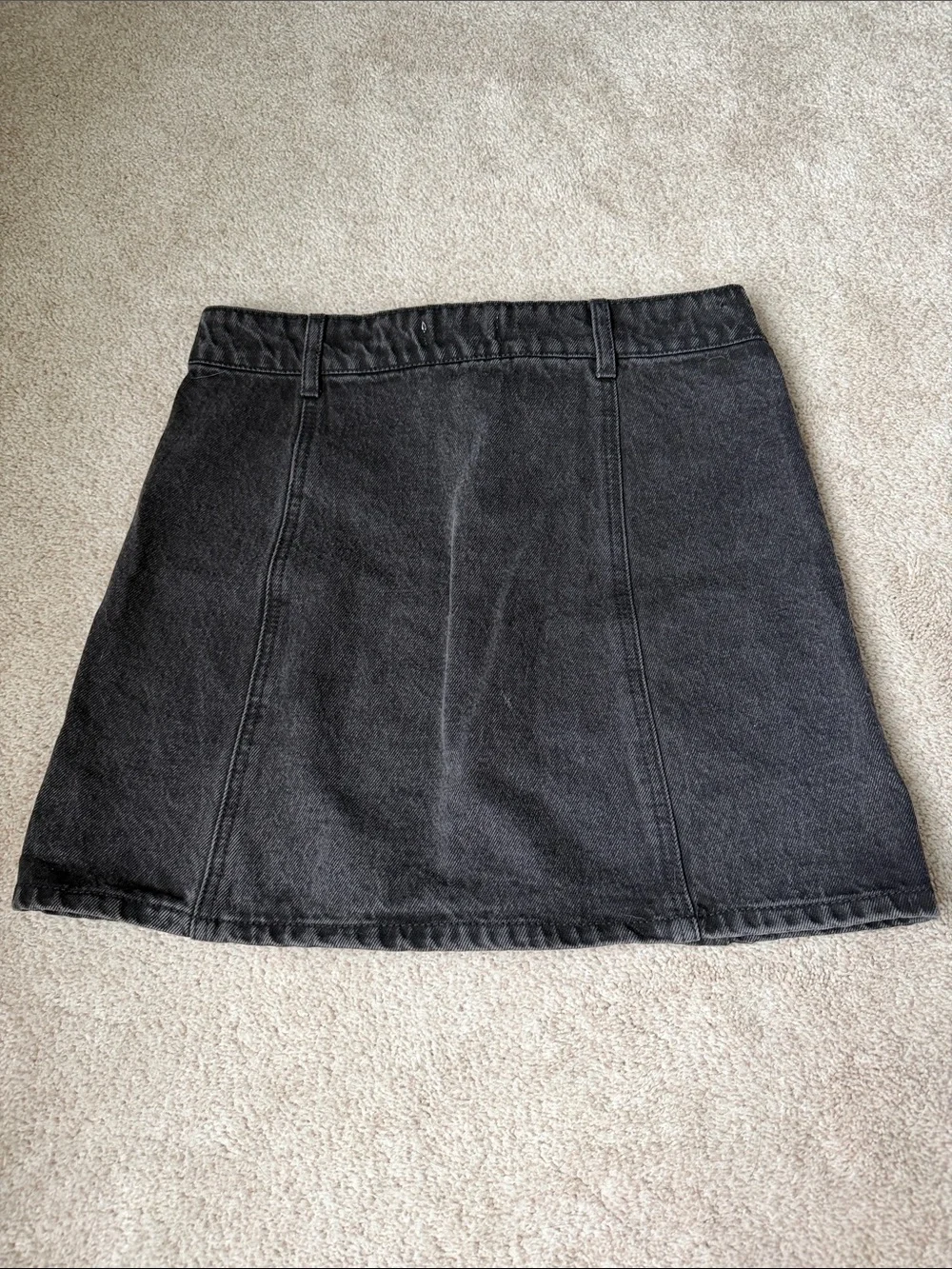 Forever 21 Black Button-Front Mini Skirt